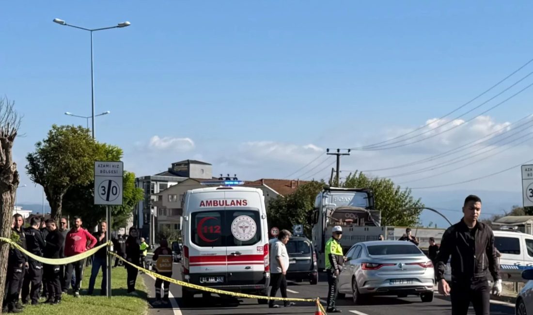 Düzce’de motosikletin yolun karşısına geçmeye çalışan yayaya çarpması sonucu 1
