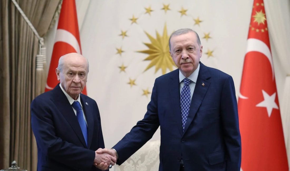 Cumhurbaşkanı Recep Tayyip Erdoğan, MHP Genel Başkanı Devlet Bahçeli ile