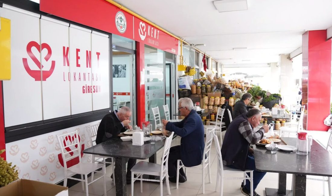 Giresun Belediyesi’nin sosyal belediyecilik anlayışıyla hizmete sunduğu Kent Lokantası, ikinci