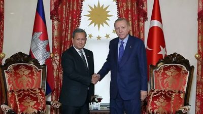 Cumhurbaşkanı Recep Tayyip Erdoğan, Türkiye’ye resmî ziyarette bulunan Kamboçya Başbakanı