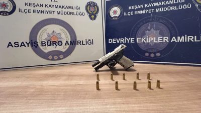 Keşan’da gece saatlerinde Aşağı Zaferiye Mahallesi’nde silahla ateş açıldığı ihbarı