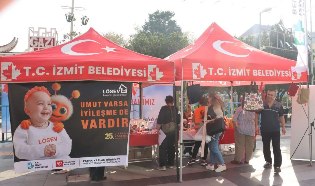 İzmit Belediyesi, 2-8 Kasım Lösemili Çocuklar Haftası kapsamında LÖSEV ile