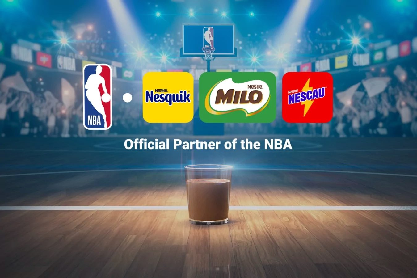 Milo, Nescau ve Nesquik , Ulusal Basketbol Birliği'nin (NBA)Resmi Ortakları