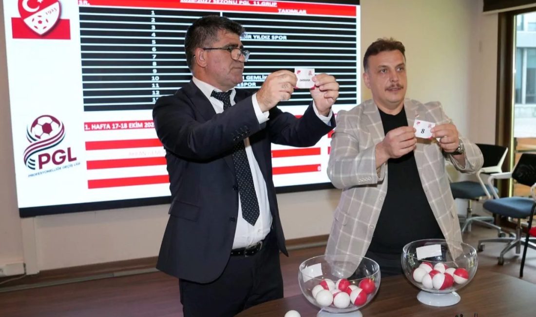 2026-2027 sezonu Profesyonelliğe Geçiş Ligi (PGL) fikstürü çekildi. Türkiye Futbol