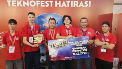 Şanlıurfa’da düzenlenen TEKNOFEST yarışmalarında Figen Sakallıoğlu Anadolu Lisesi MARMAD Takımı,