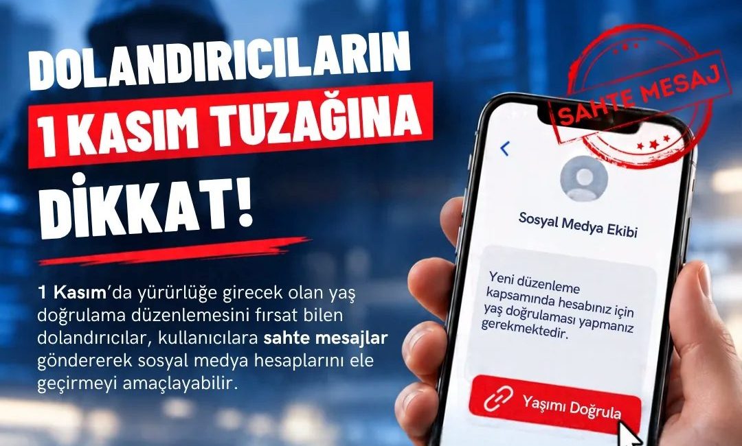 Sosyal medya yaş doğrulama düzenlemesini fırsat bilen dolandırıcılar, sahte mesajlarla