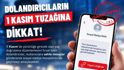 Sosyal medya yaş doğrulama düzenlemesini fırsat bilen dolandırıcılar, sahte mesajlarla