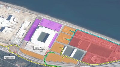 Trabzon Büyükşehir Belediyesi'nin Akyazı Papara Park Stadyumu çevresinde hayata geçirdiği