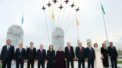 Cumhurbaşkanı Recep Tayyip Erdoğan ve beraberindeki heyet, Türk Devletleri Teşkilatı