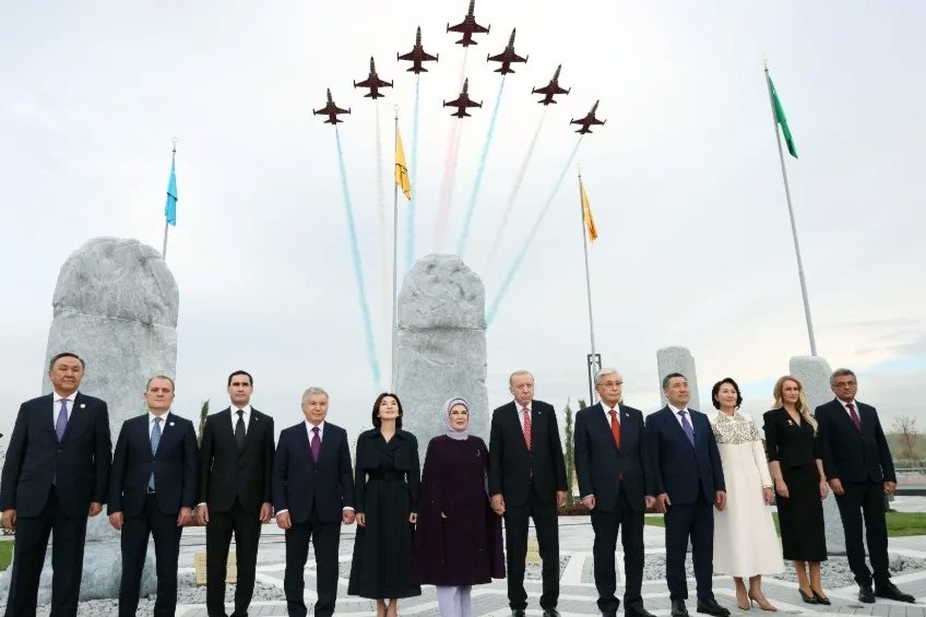 Cumhurbaşkanı Recep Tayyip Erdoğan ve beraberindeki heyet, Türk Devletleri Teşkilatı