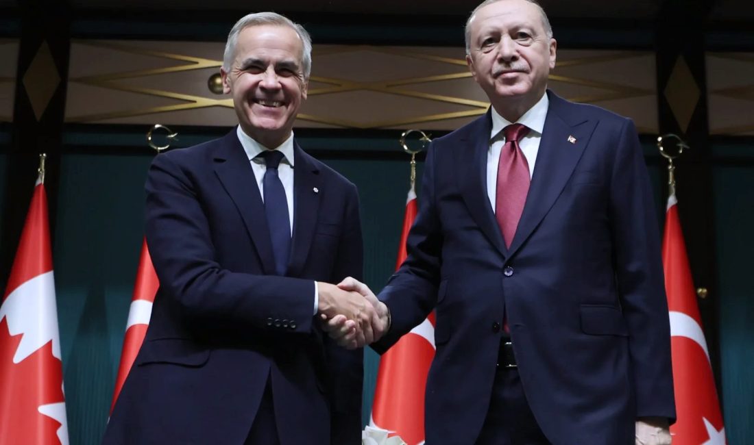 Cumhurbaşkanı Recep Tayyip Erdoğan ile Kanada Başbakanı Mark Carney’nin görüşmesinde,