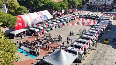 Ordu Büyükşehir Belediyesi tarafından Ünye ilçesinde şehir içi toplu taşıma